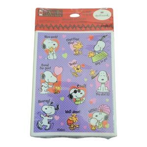 Vintage Hallmark Peanuts Collection Snoopy & Woodstock 8 Sheets Reward Stickers